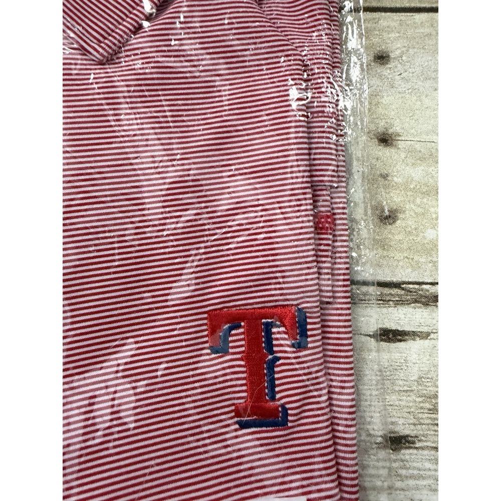 Peter Millar Texas Longhorns Summer Comfort Polo Shirt Men Stripe Medium New - Picture 3 of 4